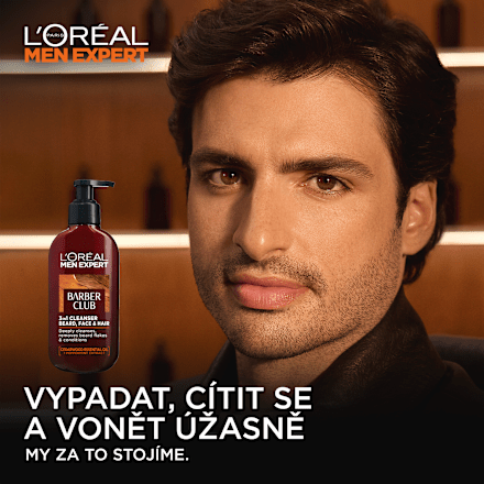 Barber Club gel 3 v 1 tvář, vousy & vlasy L'ORÉAL PARiS MEN EXPERT