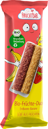 Fruchtriegel Erdbeere, Banane, Hafer, ab 12 Monaten FruchtBar
