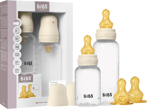 Babyflaschen Set 10tlg, von Geburt an BIBS