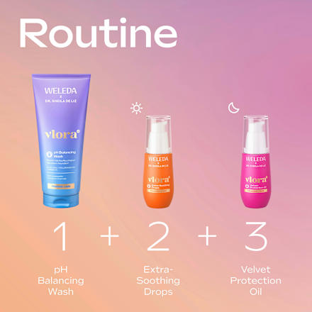 Intimpflege Extra Soothing Drops vlora+ WELEDA