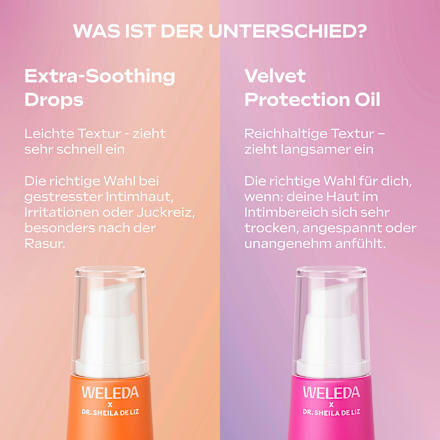 Intimpflege Extra Soothing Drops vlora+ WELEDA