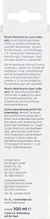 Medizinische Sport Salbe Mivolis