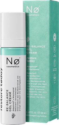 Gesichtscreme Gel Nø restore tøday Re-Balance NØ cosmetics