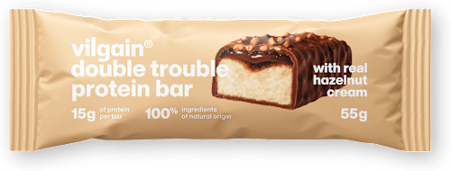 Proteínová tyčinka Double Trouble Hazelnut Cream vilgain