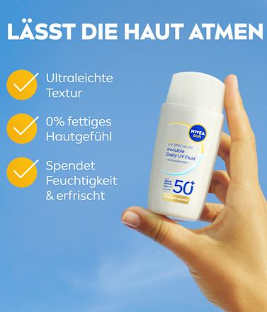 Sonnenfluid Gesicht invisible daily LSF 50+ NIVEA SUN