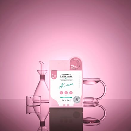 AC textilní pleťová maska DERMA EXPERT 2 STEP MASK AC Care Bano:Bagi