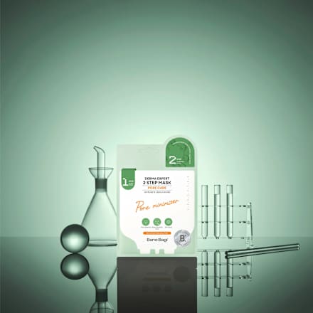 Pore Care textilní pleťová maska DERMA EXPERT 2 STEP Pore minimizer Bano:Bagi