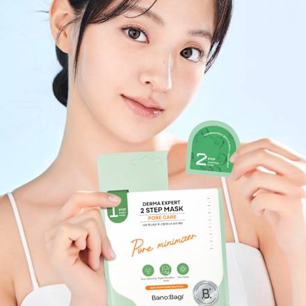 Pore Care textilní pleťová maska DERMA EXPERT 2 STEP Pore minimizer Bano:Bagi