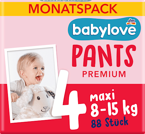 Baby Pants Premium Gr. 4 maxi (8-15 kg) Monatspack babylove