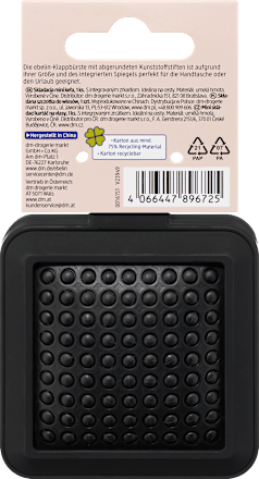 Mini-Klappbürste mit Spiegel ebelin