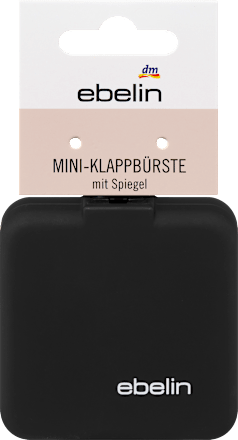 Mini-Klappbürste mit Spiegel ebelin