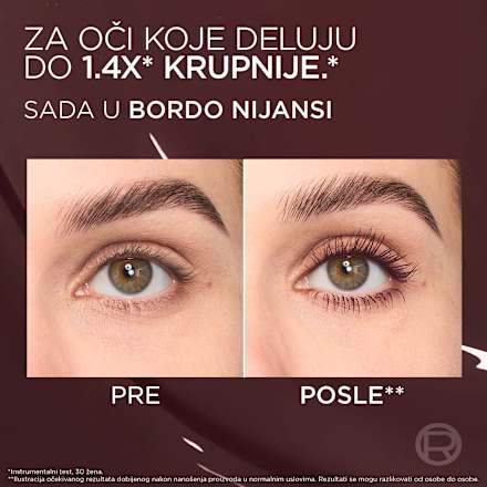 PANORAMA VOLUME MILLION LASHES maskara BORDEAUX L'ORÉAL PARiS
