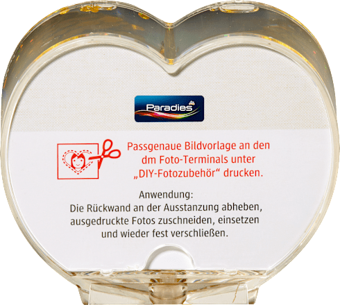 Foto Schüttel-Herz Glitzer Paradies