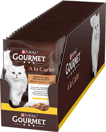 Nassfutter Katze mit Huhn & Spinat, a la Carte Purina Gourmet