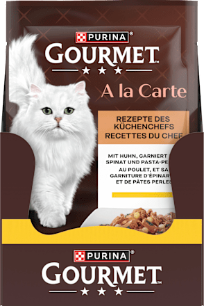 Nassfutter Katze mit Huhn & Spinat, a la Carte Purina Gourmet