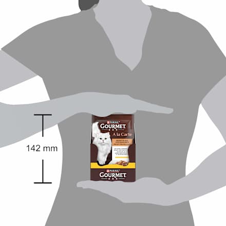 Nassfutter Katze mit Huhn & Spinat, a la Carte Purina Gourmet