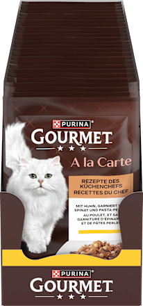 Nassfutter Katze mit Huhn & Spinat, a la Carte Purina Gourmet