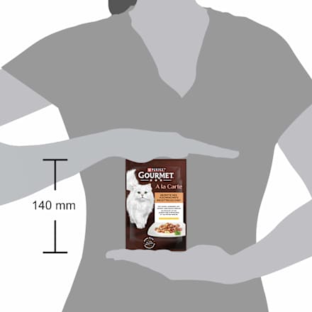 Nassfutter Katze mit Huhn & Spinat, a la Carte Purina Gourmet