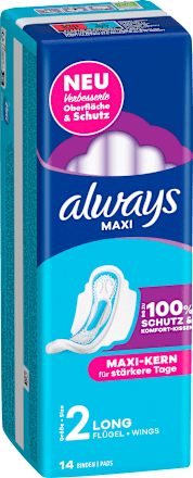 Maxi-Binden Long mit Flügeln always