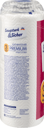 Papirnati ručnici Premium, 4 x 51 listić Saugstark&Sicher