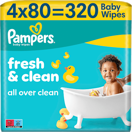 fresh clean Feuchttücher Pampers