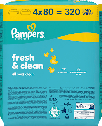 fresh clean Feuchttücher Pampers