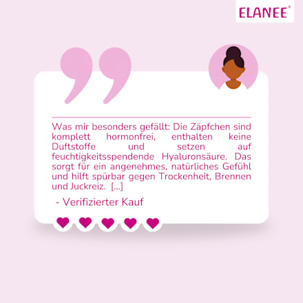 Befeuchtungszäpfchen Elanee