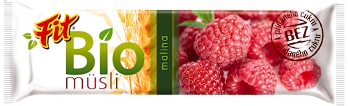 Baton musli malinowy BIO fit