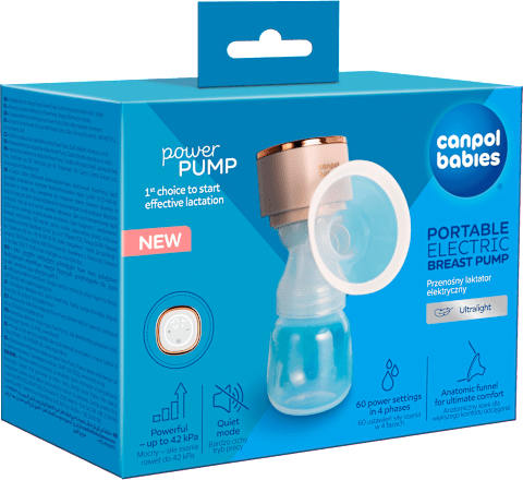 přenosná elektrická odsávačka mateřského mléka powerPUMP Canpol babies