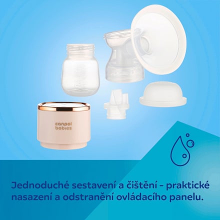 přenosná elektrická odsávačka mateřského mléka powerPUMP Canpol babies