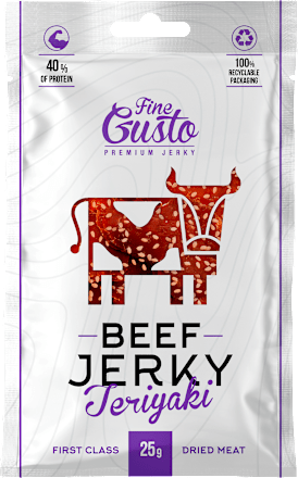 sušené hovězí maso s teriyaki příchutí Fine Gusto