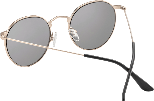 sluneční brýle, kulaté se zlatými obroučkami SUNDANCE