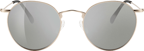 sluneční brýle, kulaté se zlatými obroučkami SUNDANCE