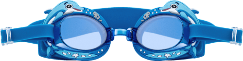 plavecké brýle dětské, modré s motivem delfína SUNDANCE