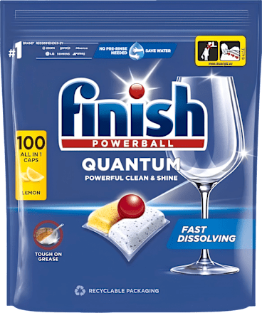 Kapsule za strojno pomivanje posode Quantum Lemon Finish