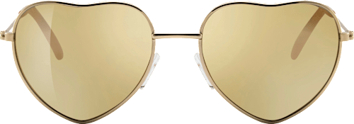 dětské sluneční brýle, tvar srdce zlaté SUNDANCE