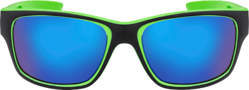 Sonnenbrille Kinder schwarz-neongrün SUNDANCE