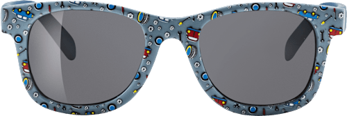 Detské slnečné okuliare - modré so autíčkami SUNDANCE