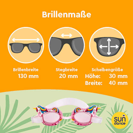 plavecké brýle dětské, růžové s jednorožcem SUNDANCE