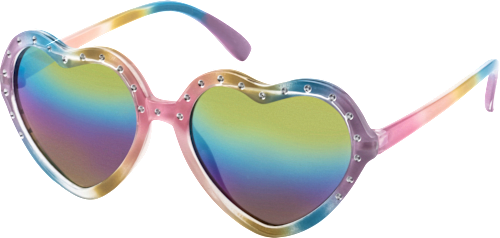 Sonnenbrille Kinder pastellfarben Herzform SUNDANCE