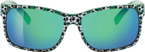 Sonnenbrille Kinder grün mit Fußball-Motiv SUNDANCE