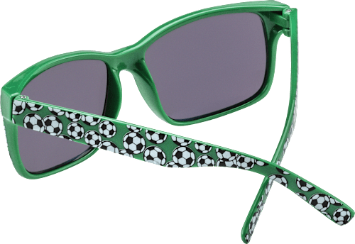 Sonnenbrille Kinder grün mit Fußball-Motiv SUNDANCE