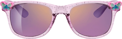 sluneční brýle dětské, růžové s motýlky SUNDANCE