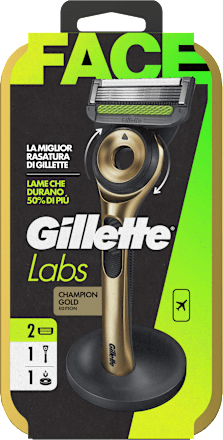 Rasoio esfoliante da viaggio 2UP Gold 5 lame Gillette