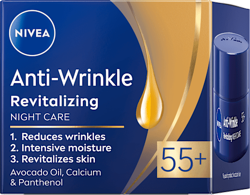 Anti-Wrinkle + Revitalizing noćna krema za lice protiv bora 55+ NIVEA
