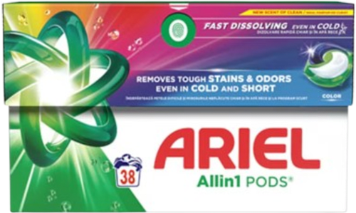 Detergent de rufe capsule AIO Color ARIEL