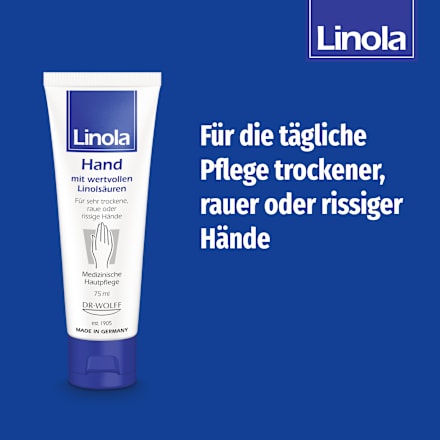 Linola Hand Creme mit wertvollen Linolsäuren Linola