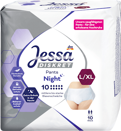 inkontinenční kalhotky noční, velikost L/XL Jessa DISKRET