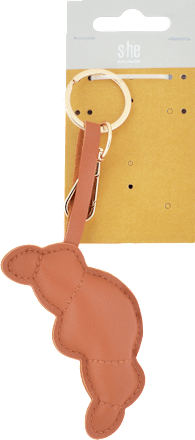 Kľúčenka croissant - hnedá  s-he stylecollection