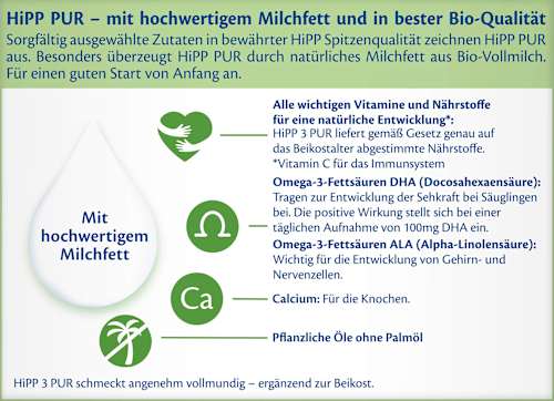 Folgemilch 3 Pur ab dem 10. Monat HiPP